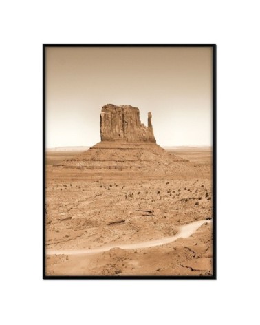 Affiche avec cadre noir - Monument Valley - 50x70