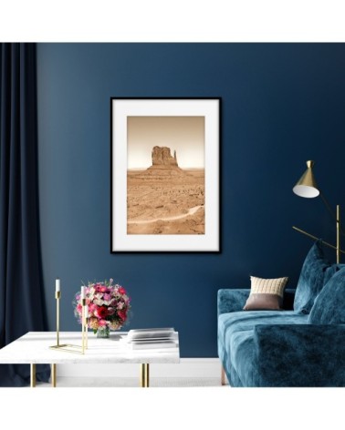 Affiche avec cadre noir - Monument Valley - 50x70