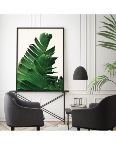 Affiche avec cadre noir - Banane - 50x70