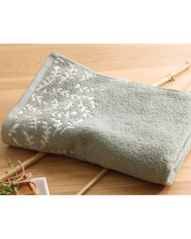 Drap de bain vert  70x140 en coton