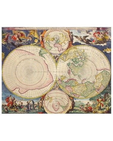 Tableau cartographie ancienne carte No. 67 50x50cm