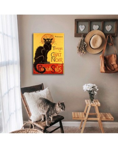 Tableau affiche artistique vintage Tournée Du Chat Noir 50x70cm