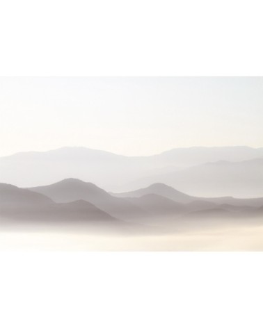 Papier peint panoramique misty mountains 170 x 250  beige