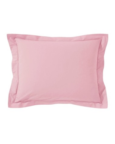 Taie d'oreiller 50x70 rose en coton