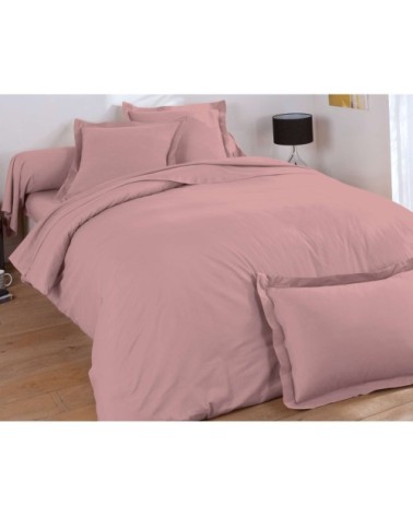 Taie d'oreiller 50x70 rose en coton