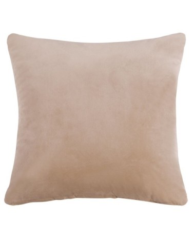 Coussin en tissu beige motifs dorés 45x45