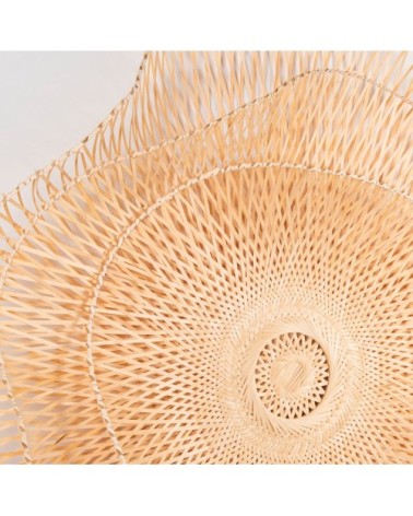 Déco murale en rotin tressé beige D131