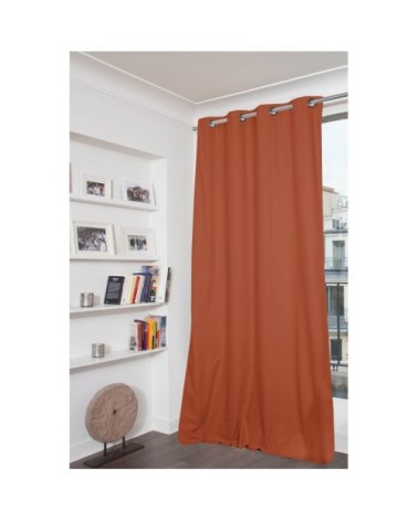 Rideau occultant total orange goyave 135 x 250