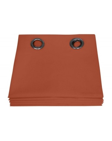 Rideau occultant total orange goyave 135 x 250