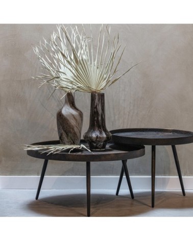 Table basse ronde D58cm laiton