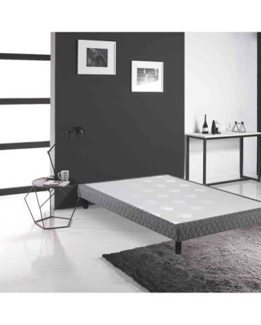 Sommier déco tapissier confort medium 90x190