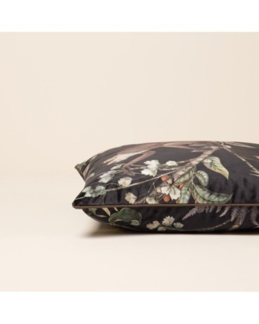 Housse de coussin 40x40 cm Noir bleuté