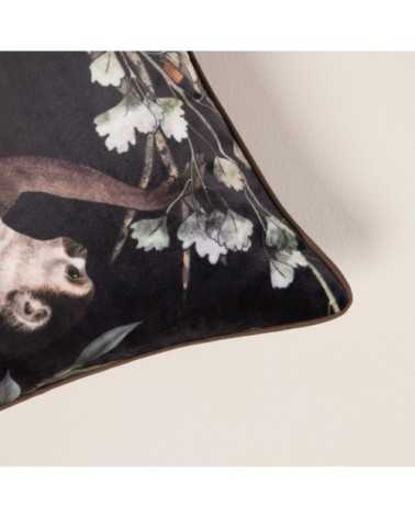 Housse de coussin 40x40 cm Noir bleuté