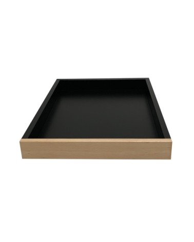 Plateau optionnel pour table à langer  bicolore noir - 70x90x10 cm