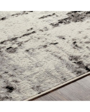 Tapis Abstrait Moderne - Blanc et Gris - 152x213cm