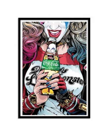 Affiche d'art avec Cadre bois noir - 30 x 40 cm