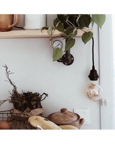 Fil electrique luminaire noir