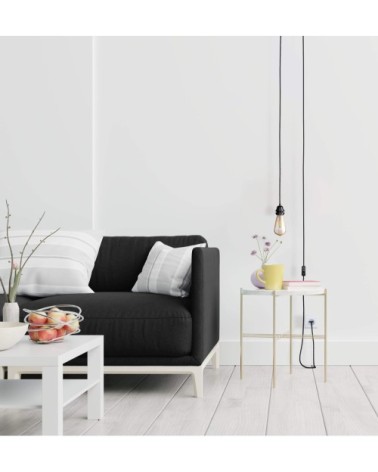 Fil electrique luminaire noir