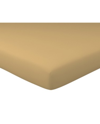 Drap-housse 160x200 en coton marron