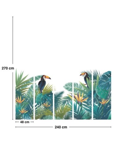 Papier Peint Panoramique L240xH270cm Multicolore