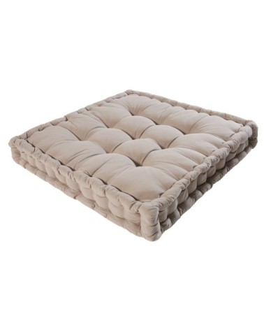 Matelas en coton taupe 90x90cm