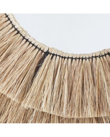 Miroir rond en fibre végétale D110