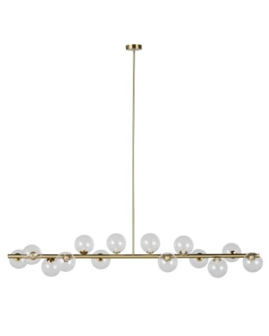Suspension 18 globes en métal doré