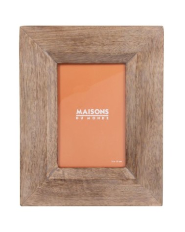 Cadre photo en bois de manguier marron 10x15