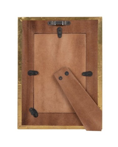 Cadre photo en métal martelé doré 10x15