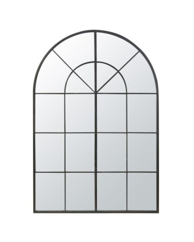 Miroir arche en métal noir 137x200
