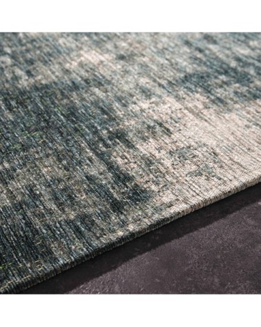 Tapis tissé jacquard bleu azur 140x200, OEKO-TEX®