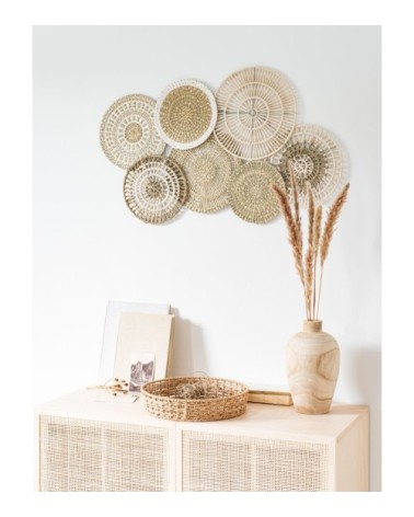 Déco murale écrue et beige 95x53