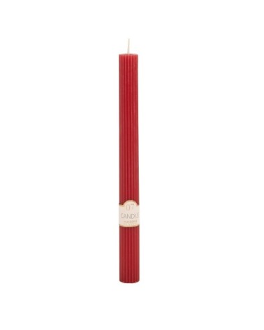 Bougie longue rouge H24