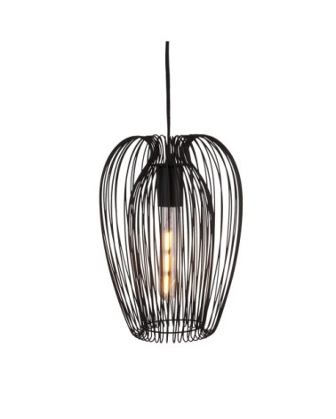 Suspension en métal noir H33cm