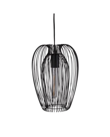 Suspension en métal noir H33cm