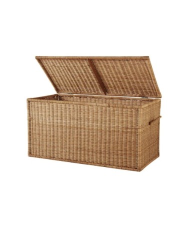 Malle en rotin tressé