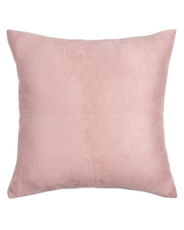 Coussin en suédine rose 40x40, OEKO-TEX®