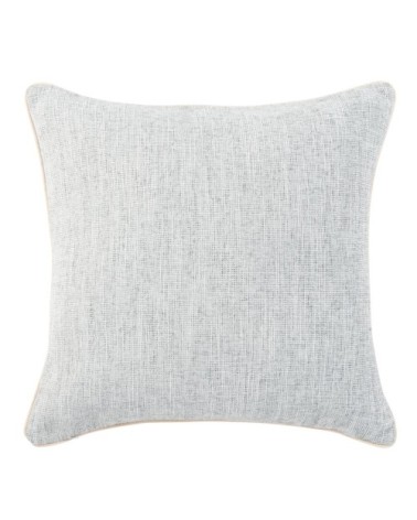 Coussin tissé jacquard gris clair 50x50