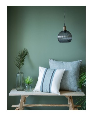 Coussin tissé jacquard gris clair 50x50