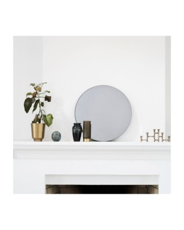 Miroir rond teinté gris D50