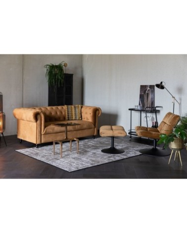 Table basse design en métal or