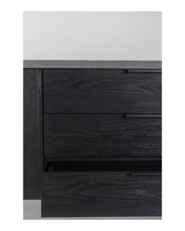 Buffet design en bois noir