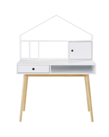 Module de rangement pour bureau 1 porte blanc