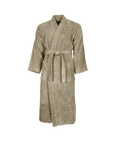 Peignoir col kimono en coton  Mastic L