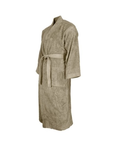 Peignoir col kimono en coton  Mastic S