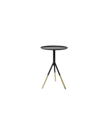 Guéridon noir en laiton noir