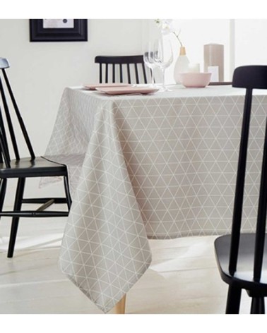 Nappe rectangulaire scandinave" polyester beige 200 x 150"