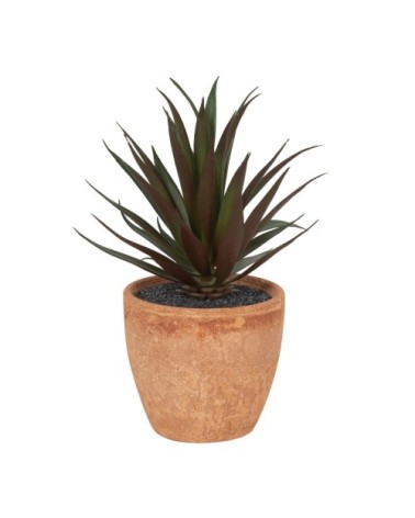 Plante artificielle et pot marron