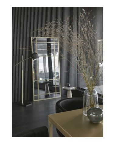 Miroir en métal doré 90x190