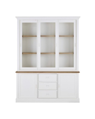 Vaisselier 3 portes blanc